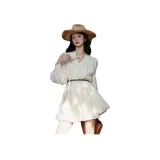 Cream White, Cropped, Belt Not Included