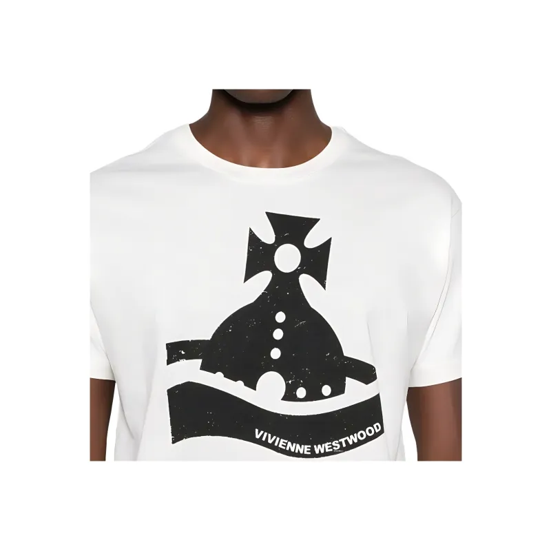 Vivienne Westwood Sunken Orb Printed Crewneck T Shirt-5