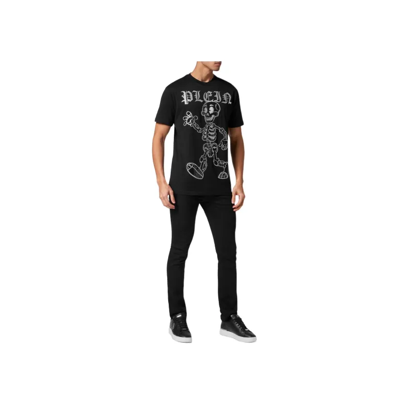 PHILIPP PLEIN Skeleton Studded T shirt-1
