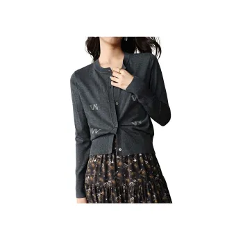 Late White Knitwear Women's Dark Gray