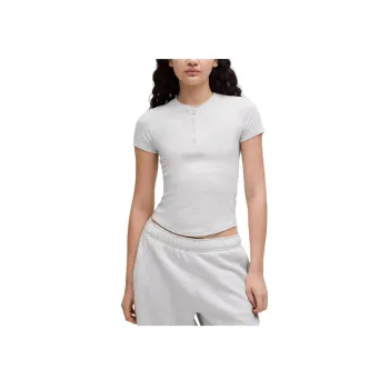 Lululemon Hold Tight SS25 T Shirt Women's Gray White