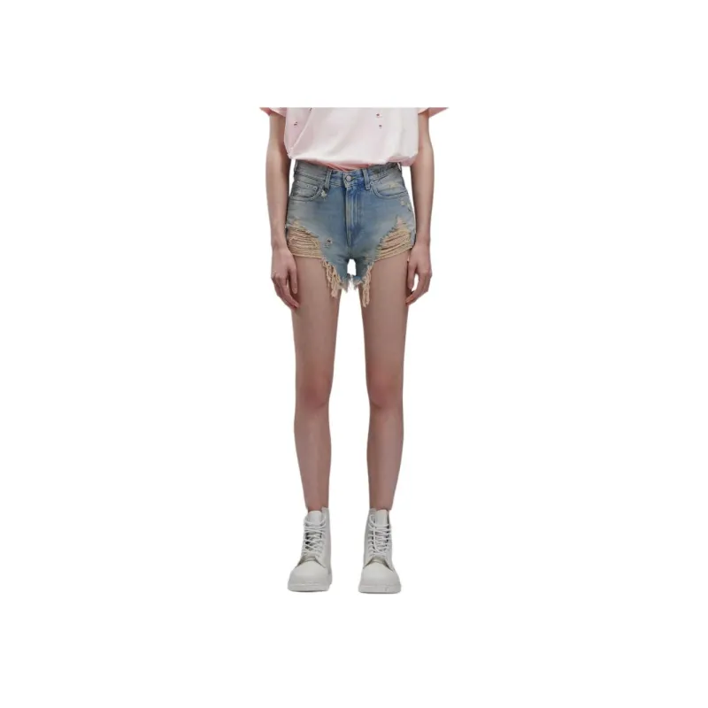 R13 SS23 Denim Shorts Women's Blue-0