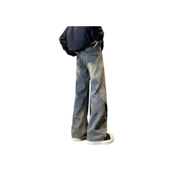 NOAHGIGI Bootcut Wide Leg Pants Unisex Blue