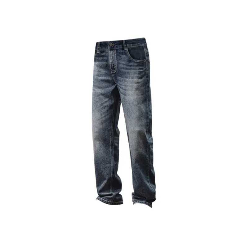 Jeep Loose Fit Micro Stretch Versatile Straight Fit Mid Rise Jeans Unisex Men's-0