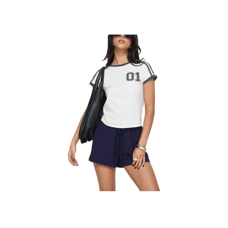 PRINCESS POLLY GAVINE SHORTS Casual Shorts Women's NAVY/Marine Blue-0