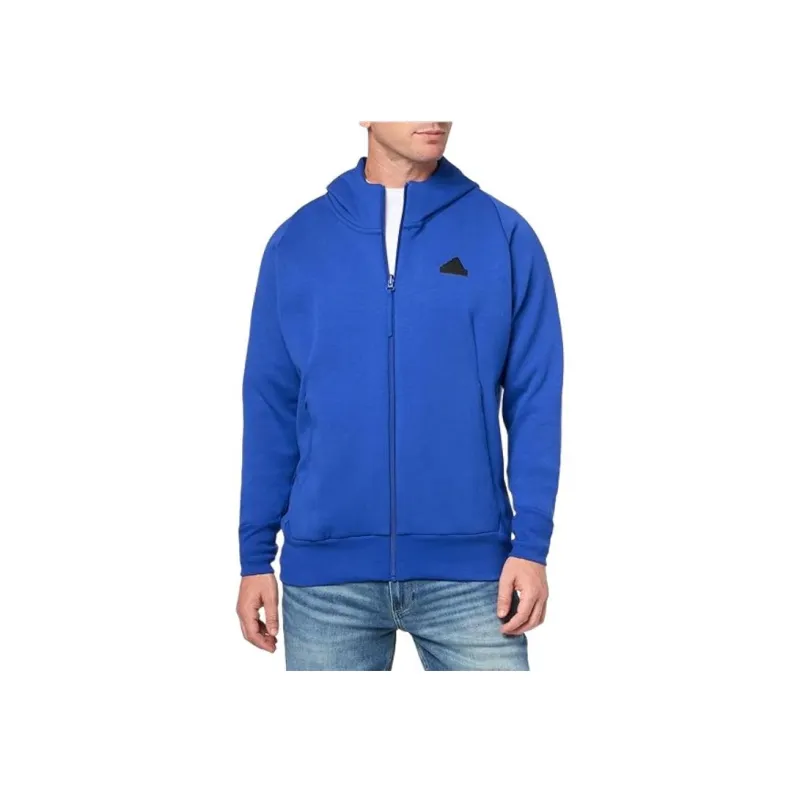 Adidas Z.N.E. Premium Full Zip Hooded Track Jacket Jackets & Coats Men's Blue-3