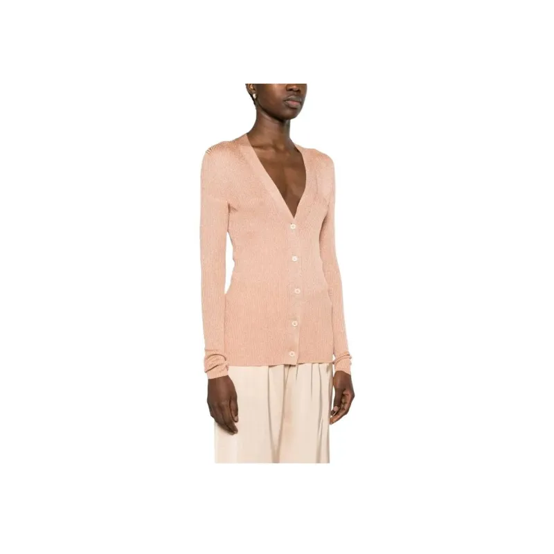 Fabiana Filippi V Neck Knitted Buttoned Cardigan-2