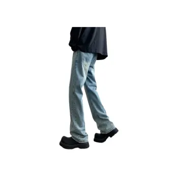 POLAR BEAR Stretch Jeans Unisex Black Gray Color