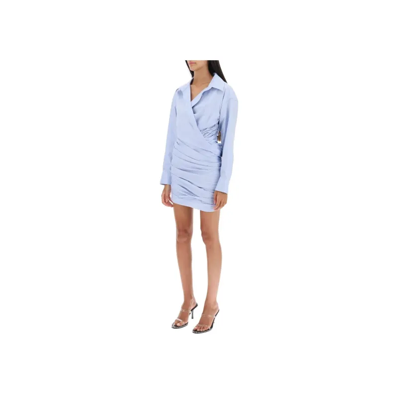 Alexander Wang Asymmetric Cotton Shirtdress-2