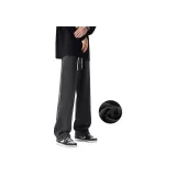 Black Gray Fleece-Lined
