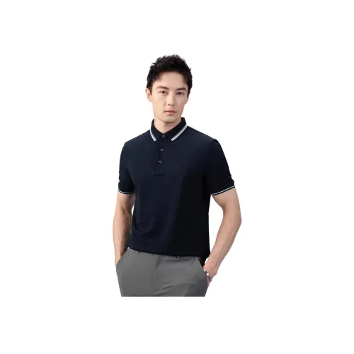 GOOD LUCK GLADIUS 네이비 블루 남성 폴로 셔츠