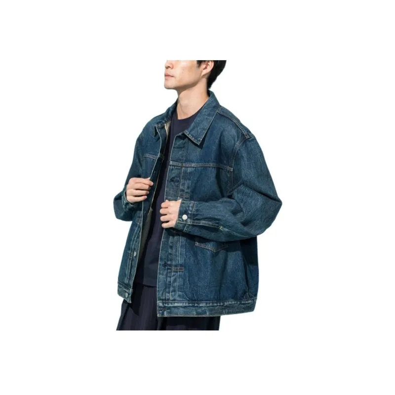 Levi's x EDIFICE SS24 Denim Jacket Men's Dark Indigo-4