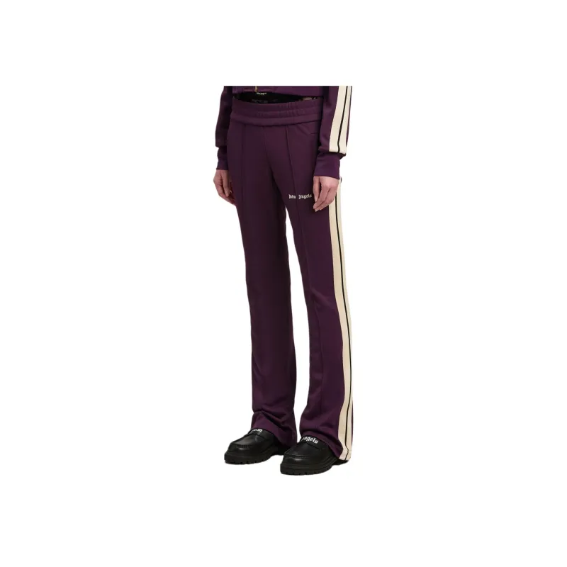 PALM ANGELS Logo Embroidered Side Stripe Detailed Track Pants-3