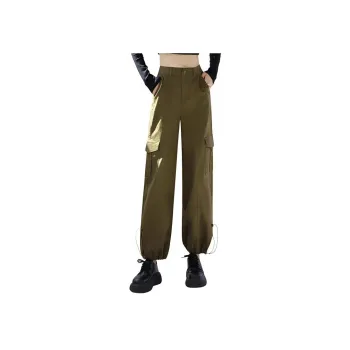 YUNGE Cargo Pants Women's Army Green