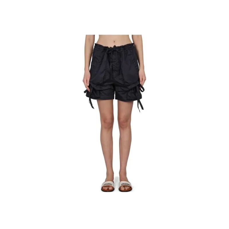 ISABEL MARANT Drawstring Cotton Shorts-0