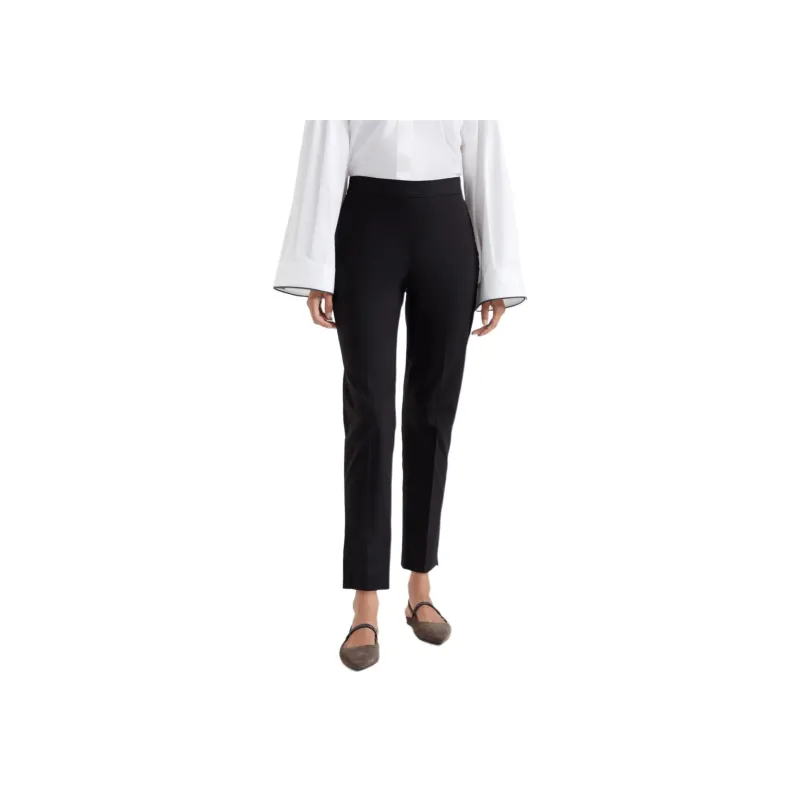 Brunello Cucinelli High Waist Side Slit Trousers-2