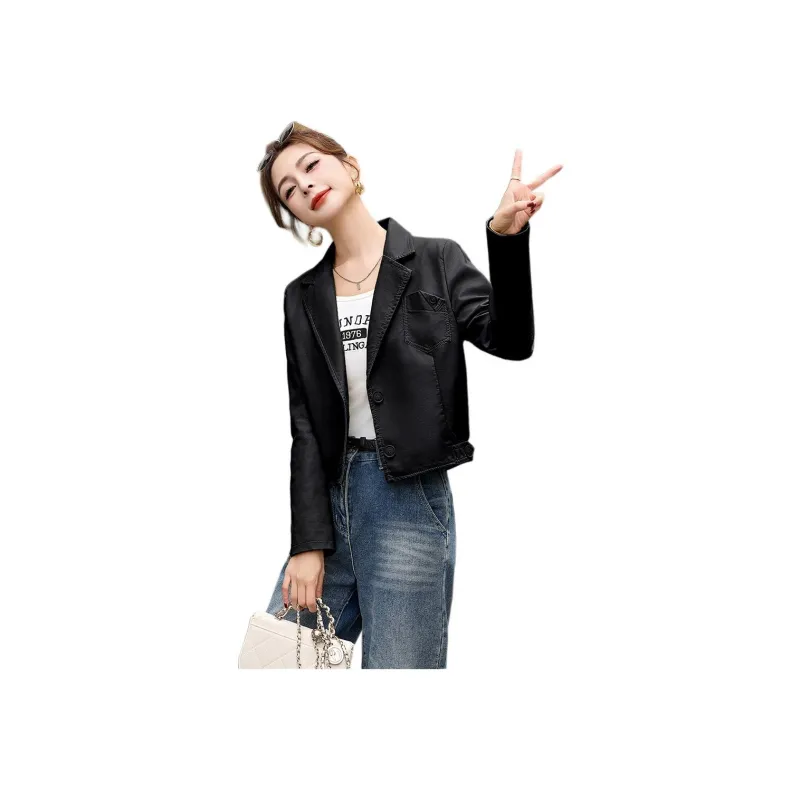 Fele.d Leather Jackets Women's-8