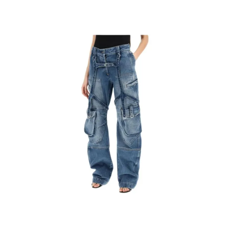 OFF WHITE Jeans Women's Blue-3