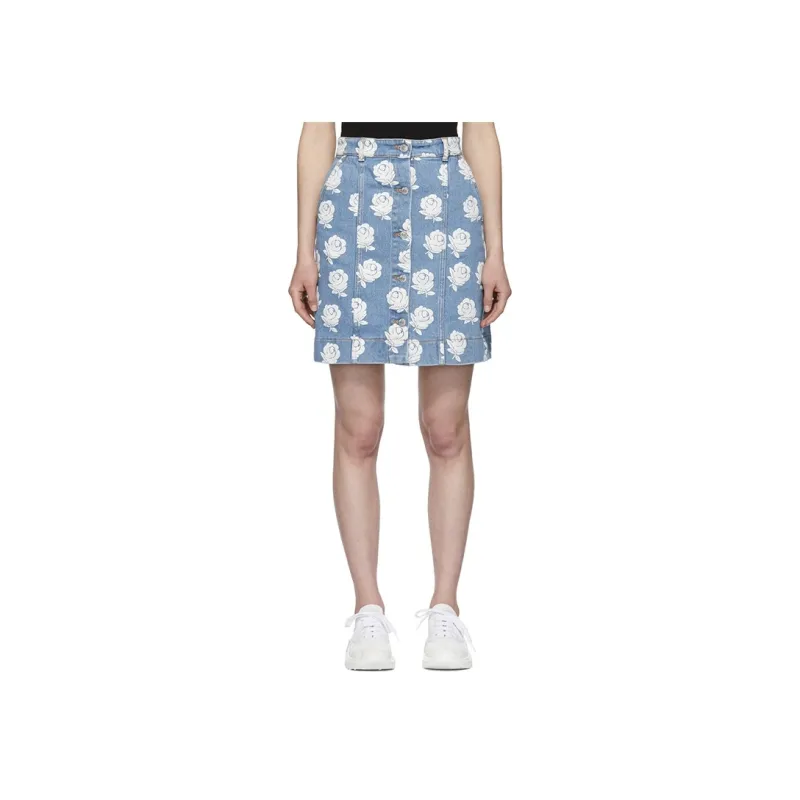 KENZO Denim Short Skirts Women's Blue-1