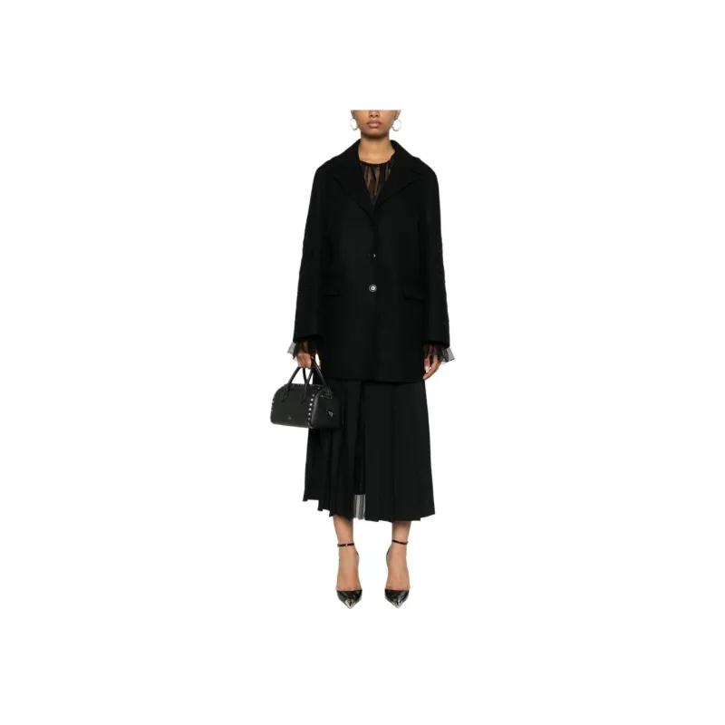 ERMANNO SCERVINO Floral Embroidery Coat-1