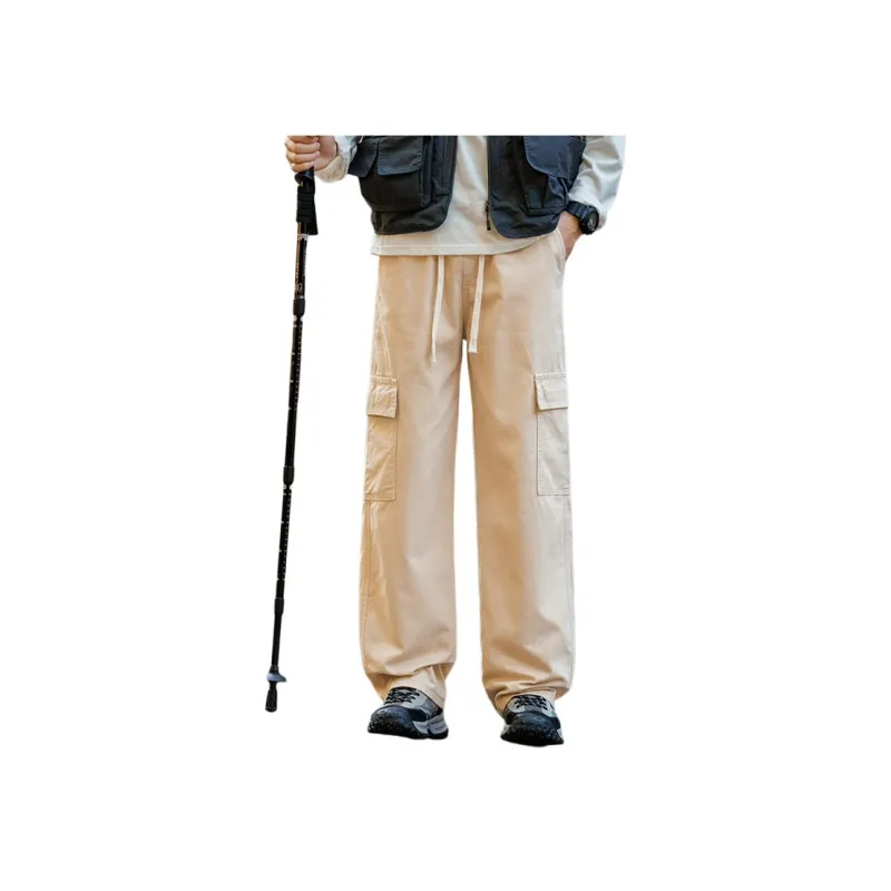 Humanism 1986 Casual Pants Unisex Coffee-5
