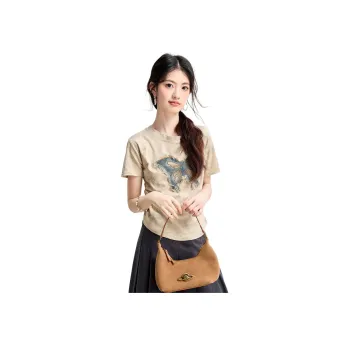 Fele.d T Shirts Women's Khaki