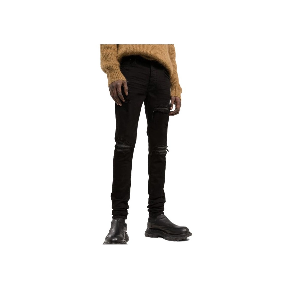AMIRI Mx1 Distressed Tapered Leg Jeans 30 - POIZON