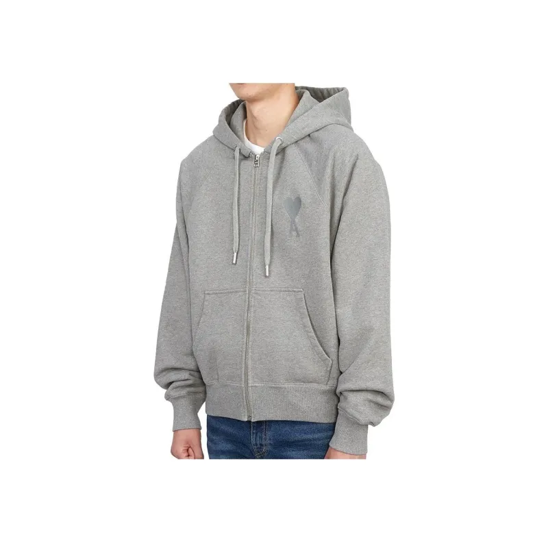 Ami Tonal Big Zip Hoodie-4