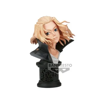 BANPRESTO Glass Factory Tokyo Revengers Manjiro Sano Model Bust Statue Bonus Gifts 10cm