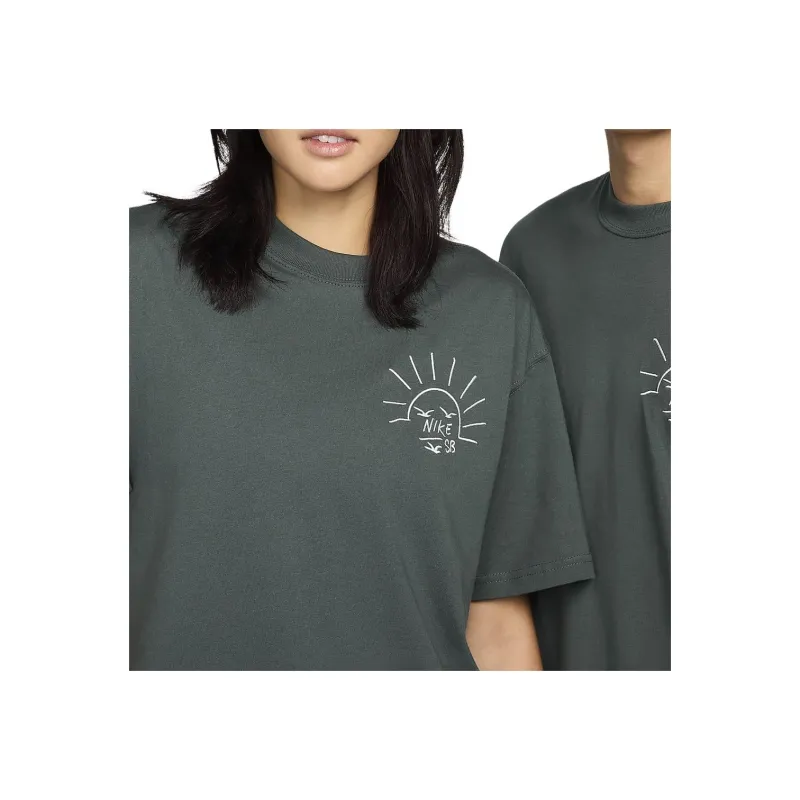Nike T Shirt Unisex Vintage Green-5