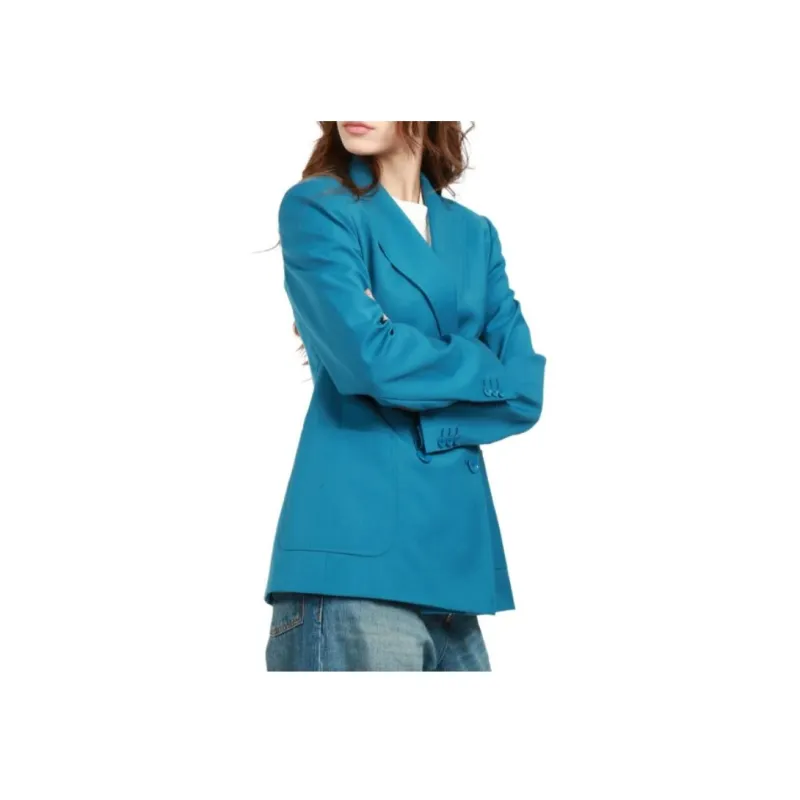 MaxMara Double Breasted Long Sleeved Blazer-3