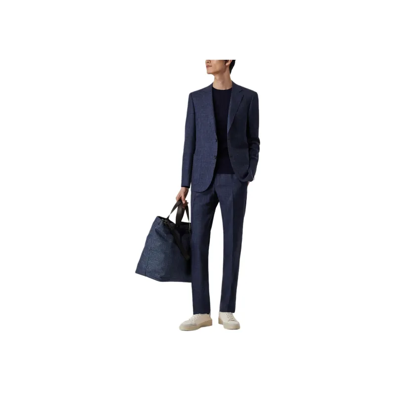 CANALI FW24 Suit Trouser Men's Blue-1