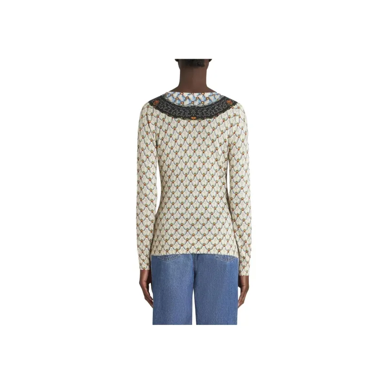 ETRO All Over Floral Printed Knitted Top-2
