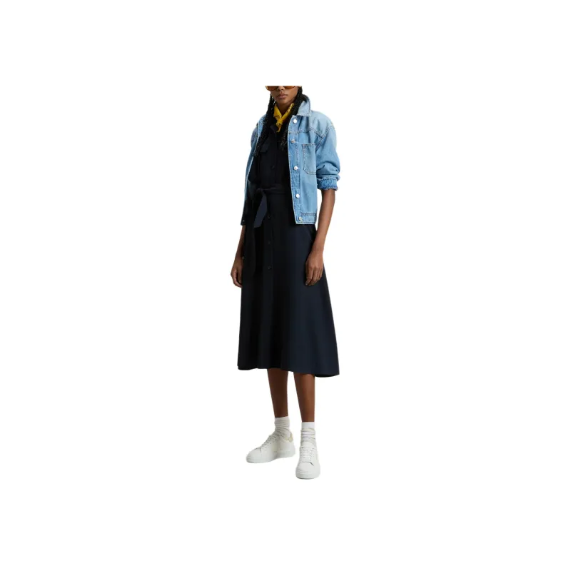 WOOLRICH Short Sleeved Dress Women's Blue-1