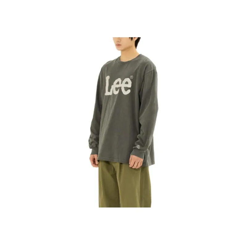 Lee T Shirts Unisex Charcoal-4