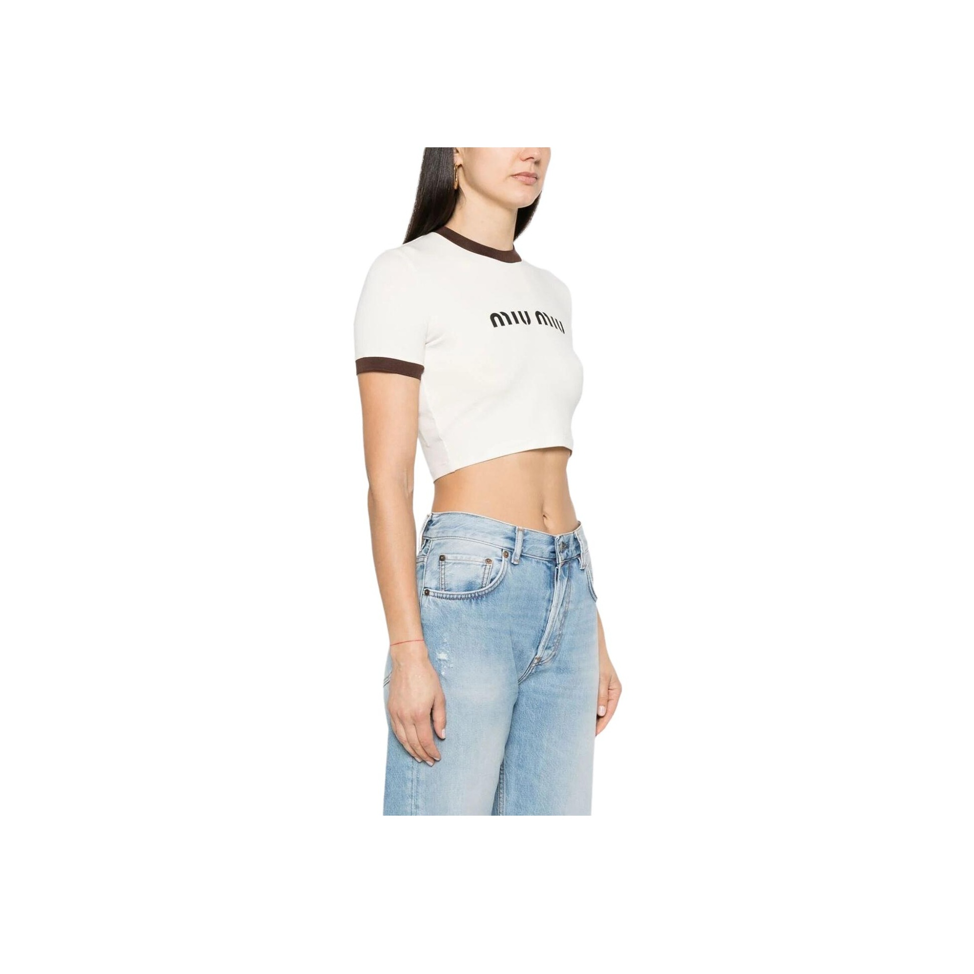 MIU MIU T-Shirts Women's White XS - POIZON