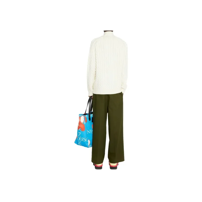 JW Anderson Henley Funnel Neck Knitted Jumper-2