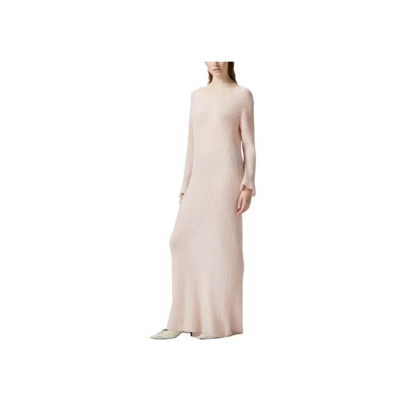PINKO Ribbed knit Maxi Dress-4