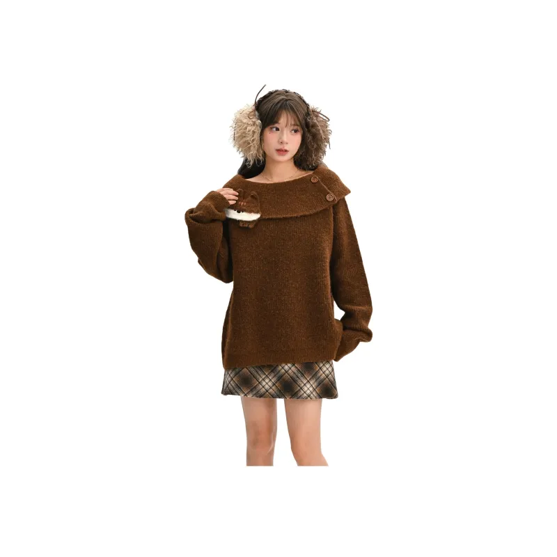 SNBL Sweaters Women's Brown-7