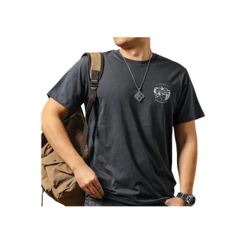 Seasonal Words T Shirt Men's Dark Gray