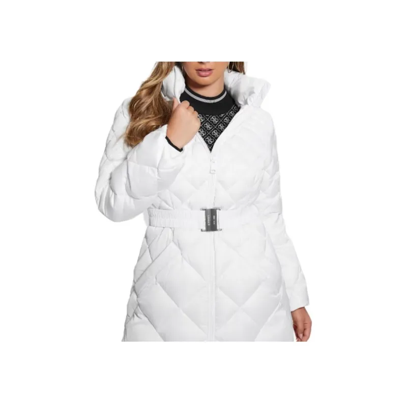GUESS Eco Olga Long Down Jacket Down Jacket Women's White-6