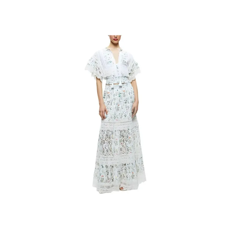 ALICE+OLIVIA Tabitha Lace Blouse-1