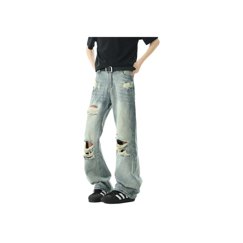 Fashion Versatile Jeans Unisex Blue Shades-8