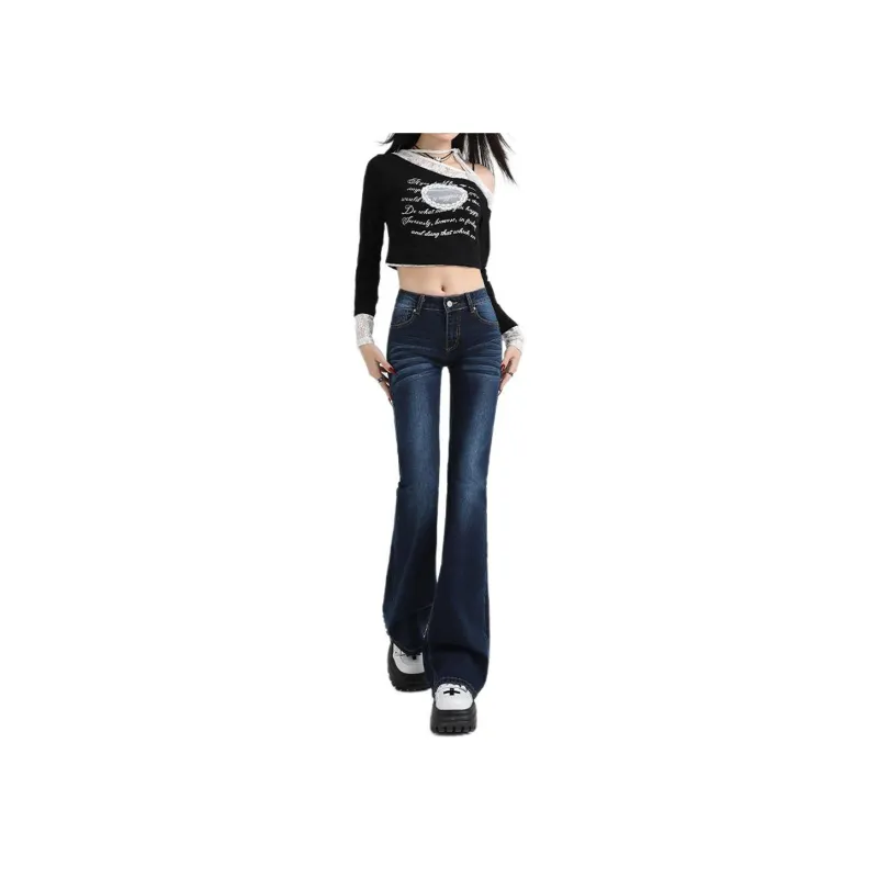 Concubine Zhu Jeans Women's Dark Blue-2