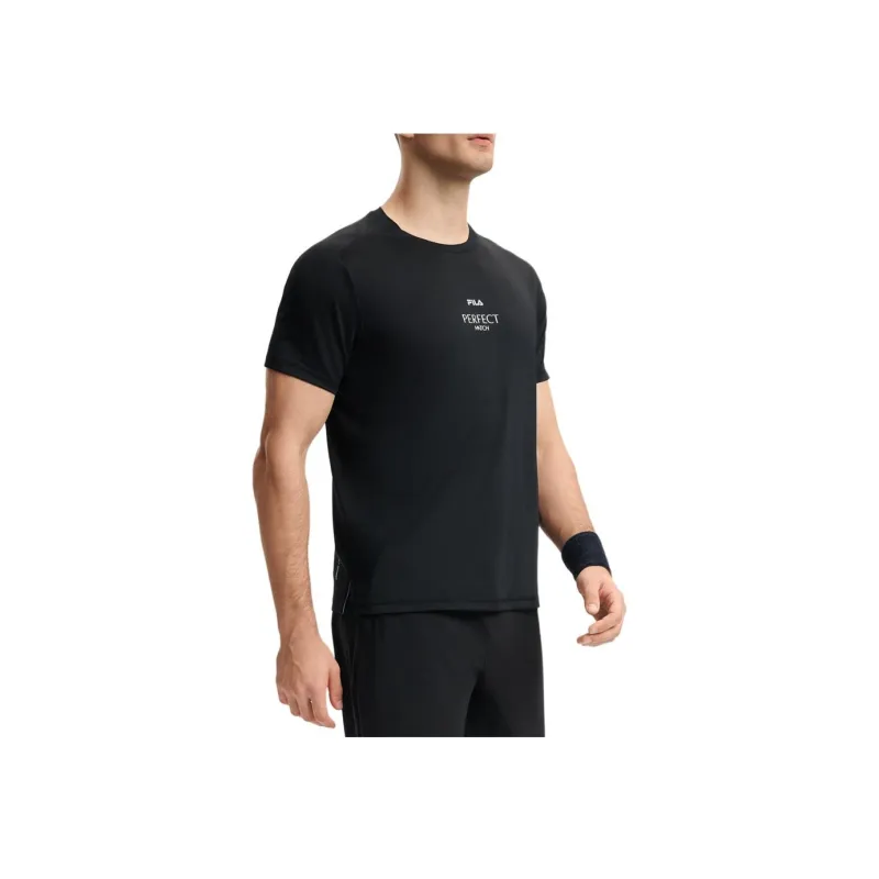 FILA T Shirts Men Pitch Black-4