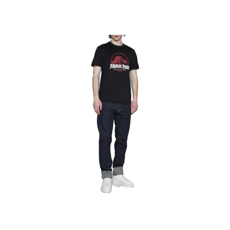 Neil Barrett Jurassic Park Printed Crewneck T Shirt-1