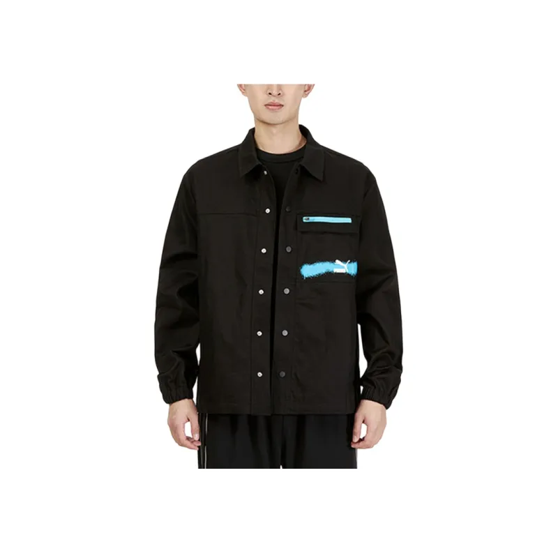 PUMA Jackets Men Black-2