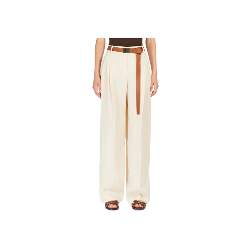 MaxMara Studio Casual Pants Women's Beige-0