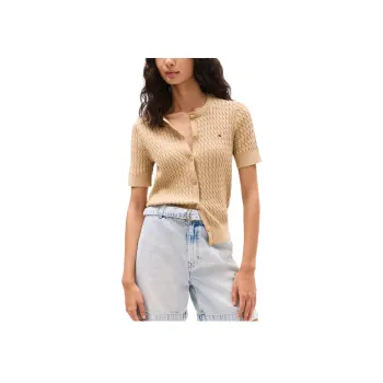 Tommy Hilfiger Sweater Women's Beige Mixed Color