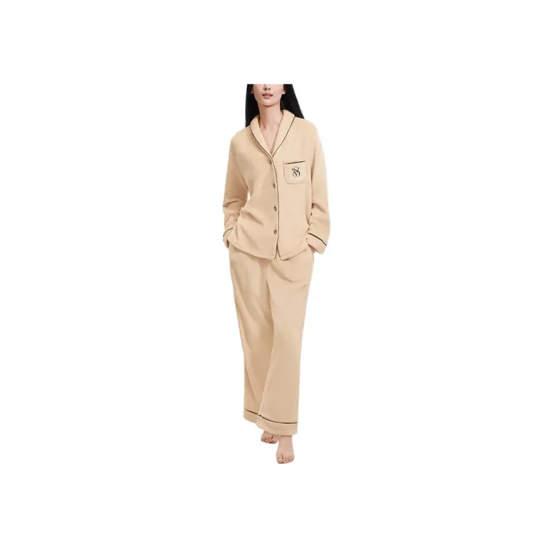 Victoria's Secret Pajama Set Women's Champagne-1